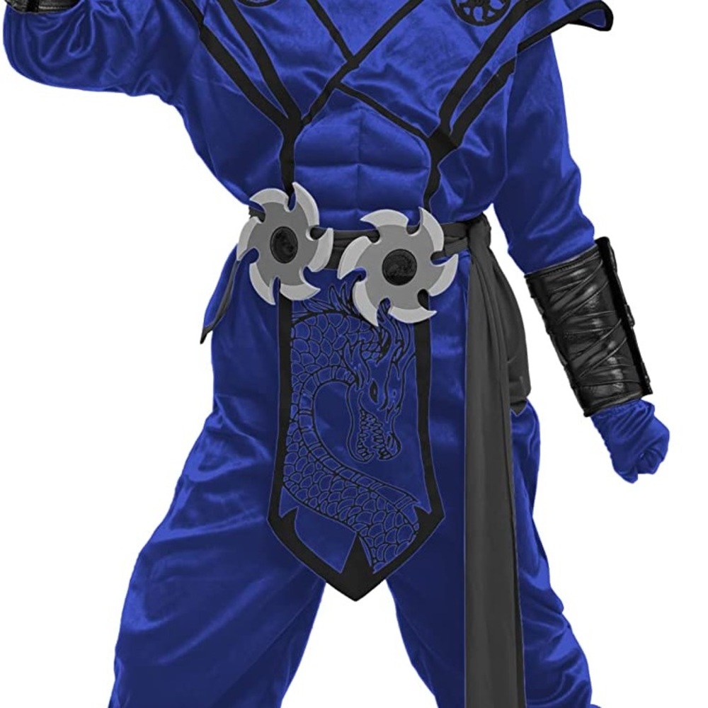 Ninja Costume Spooktacular Creations Halloween Child Boy Girl Blue Accessories M